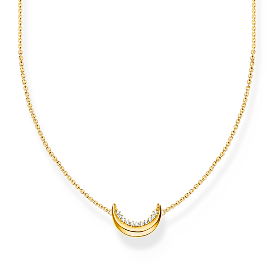 Thomas Sabo Moon Necklace Gold Plated