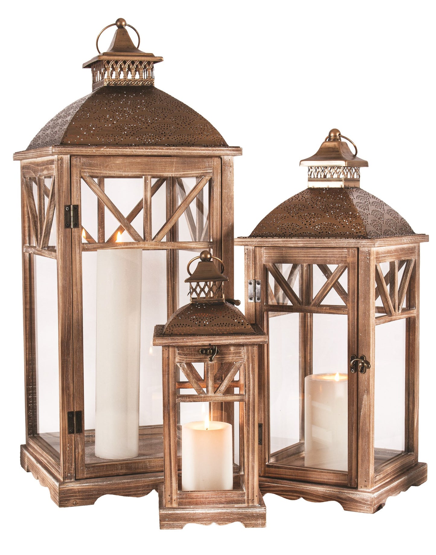 Copper and Wood lantern
