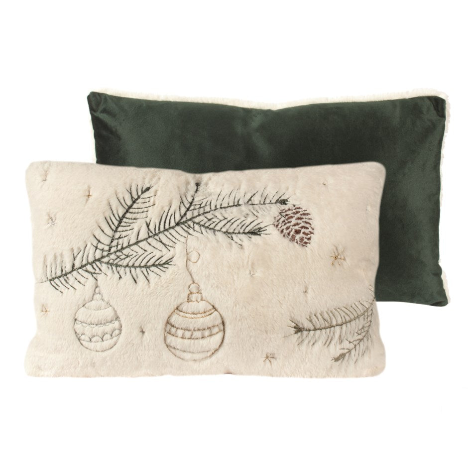 Reversible pine pillow