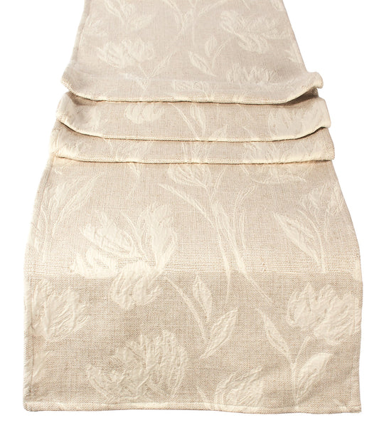 Belgian linen table tunner