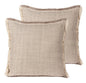 Jute white pillow