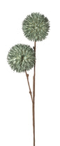 2-bud turquoise allium flower spray