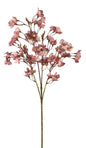 Plum multi-branch foam blossom spray.