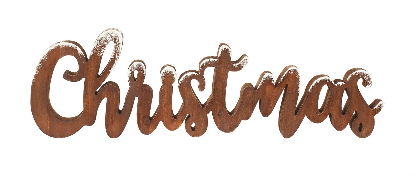 Christmas sign wood
