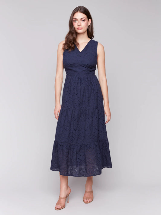 Eyelet Long Dress