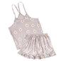 Daisy Ruffled Cami Satin Set