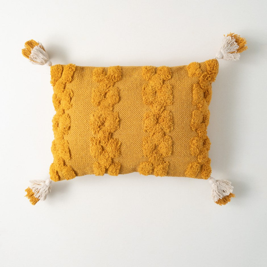 Tuffted Mustard Pillow