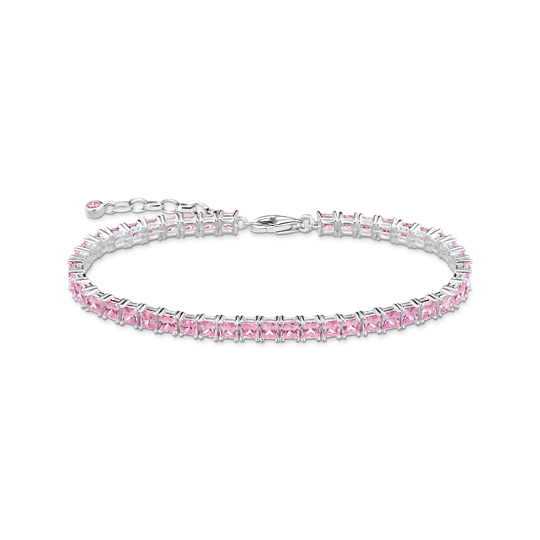 THOMAS SABO Pink Tennis Bracelet 19cm