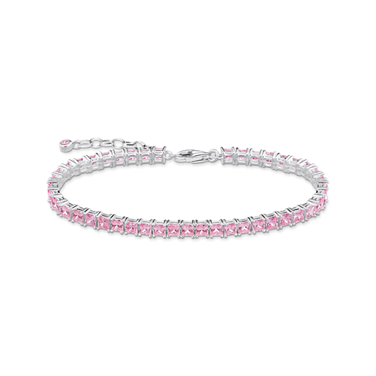 THOMAS SABO Pink Tennis Bracelet 19cm