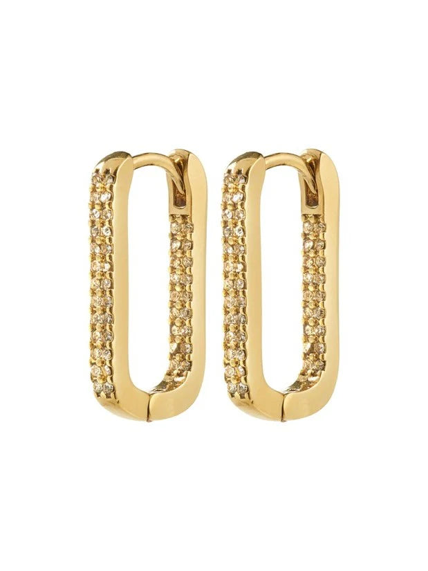 PILGRIM Phase Oval Hoop Earrings A15