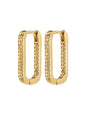 PILGRIM Phase Oval Hoop Earrings A15