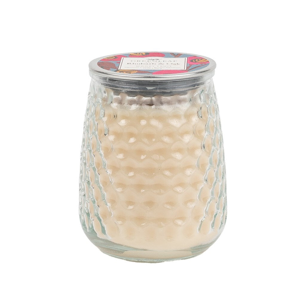 Rhubarb and Oak Candle