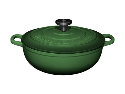 Cast Iron Round Casserole English Racing Green 4L