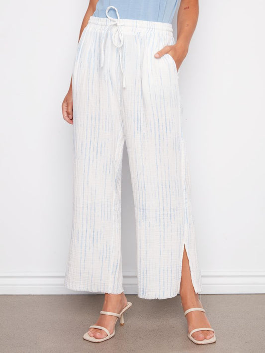 Bubble Cotton Drawstring Cropped Pant C5769P-050C