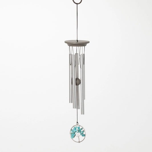 Serenity Tree - Small, Turquoise Wind Chime