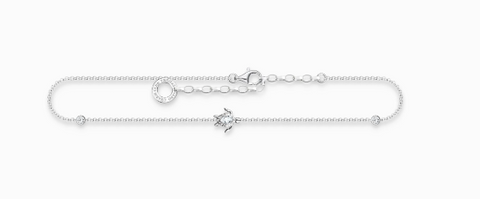 Anklet turtle silver AK0036-051-14