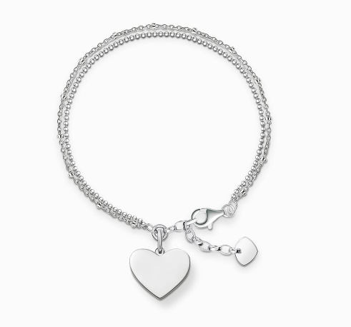 Bracelet heart silver LBA0102-001-12