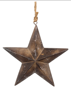 Dark Brown Star Ornament