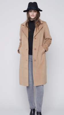 Long Coat with Side Slit Detail C6280 727B