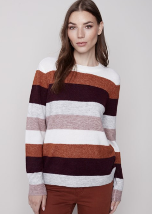 Plush Striped Sweater C2557 / 649B