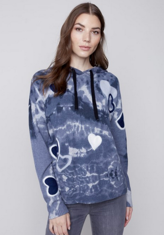 Hooded Sweater with Graffiti Print C2436PR / 736A