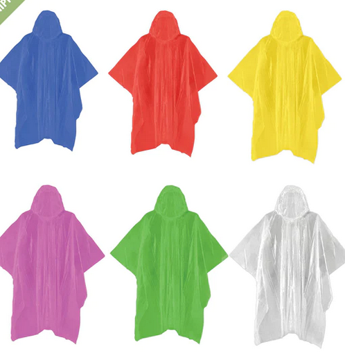 Emergency Rain Ponchos