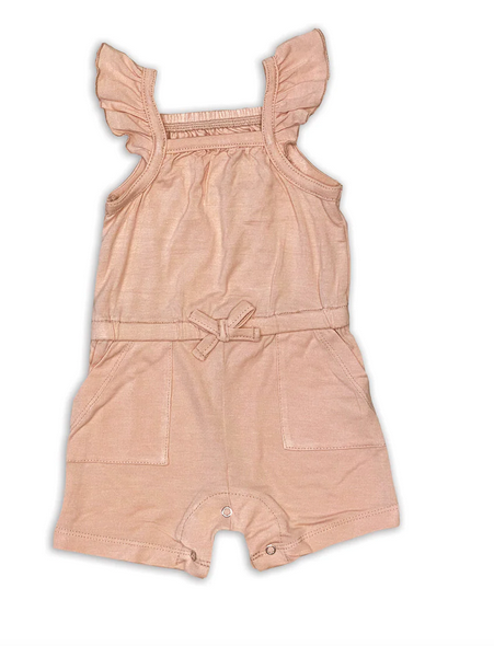 Bamboo Sleeveless Ruffle Romper