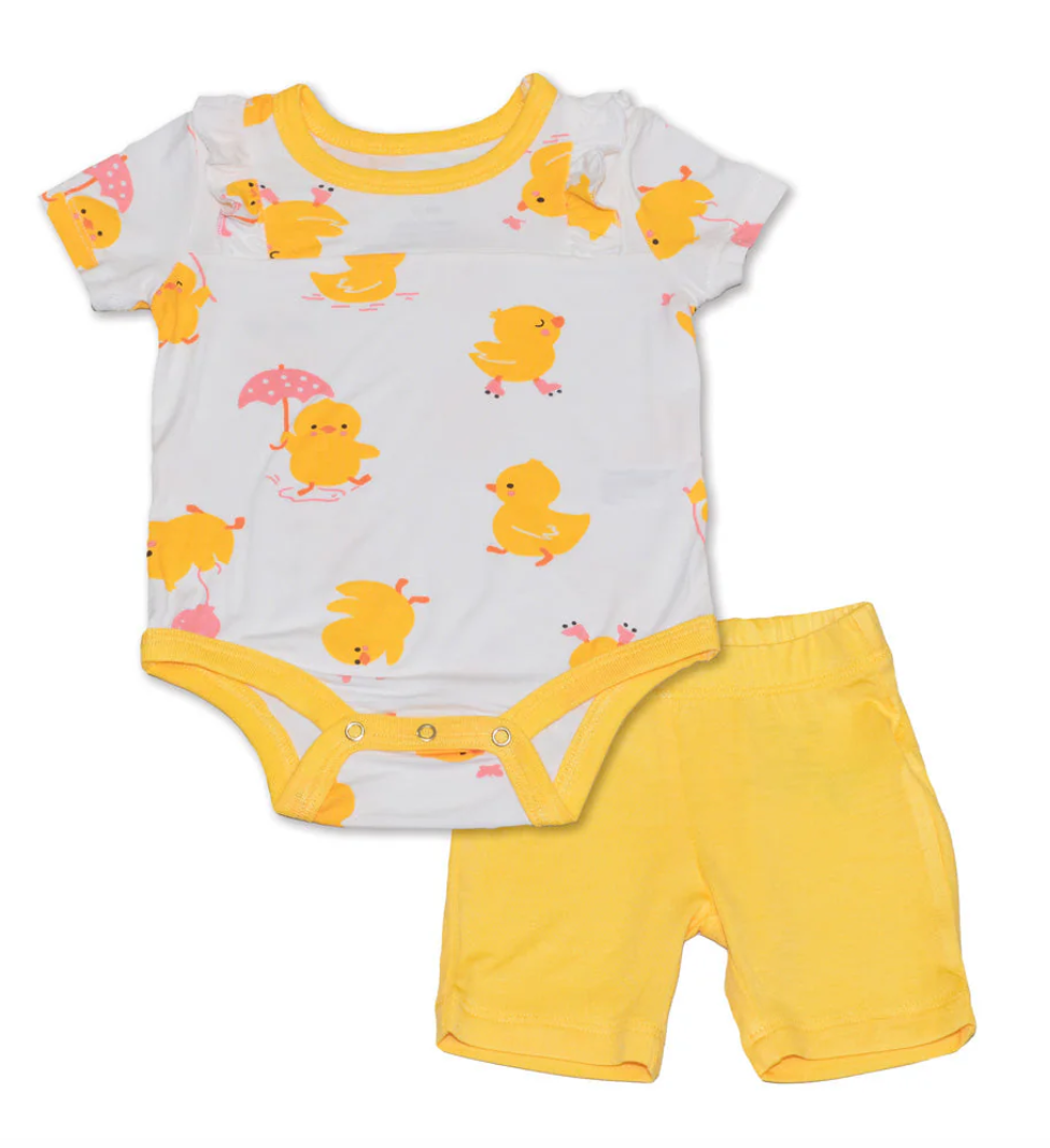 Bamboo Onesie & Shorts Set