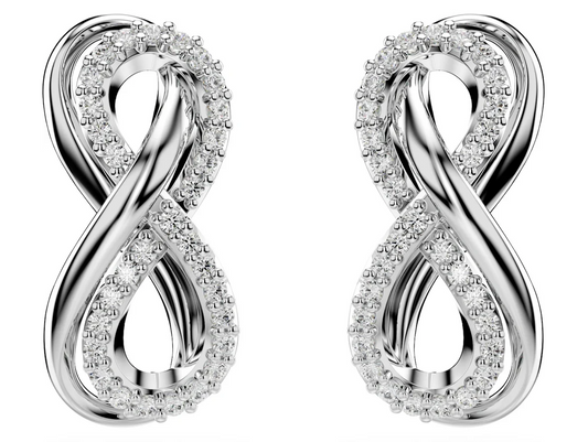 Infinity Stud Earrings Swarovski 5689648