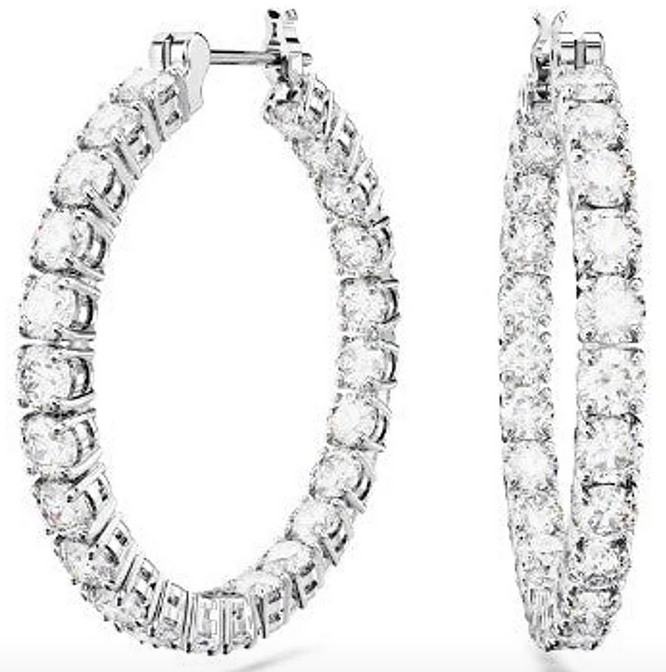 Matrix Hoop Earrings Swarovski 5689692