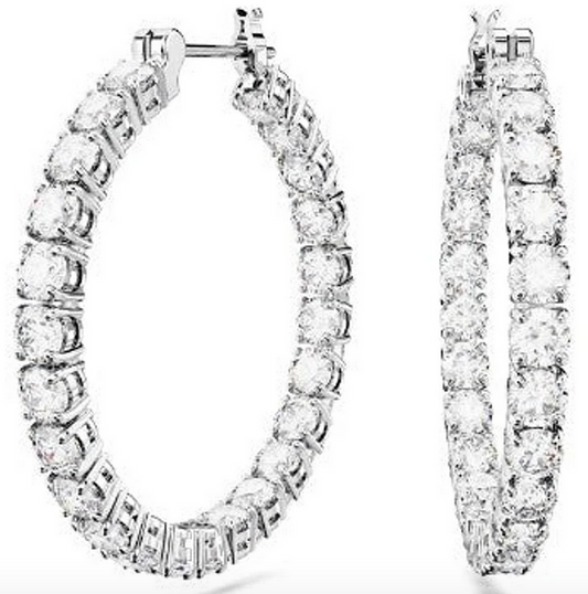 Matrix Hoop Earrings Swarovski 5689692