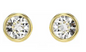 Imber Gold Tone Bezel Stud Earrings Swarovski 5689660
