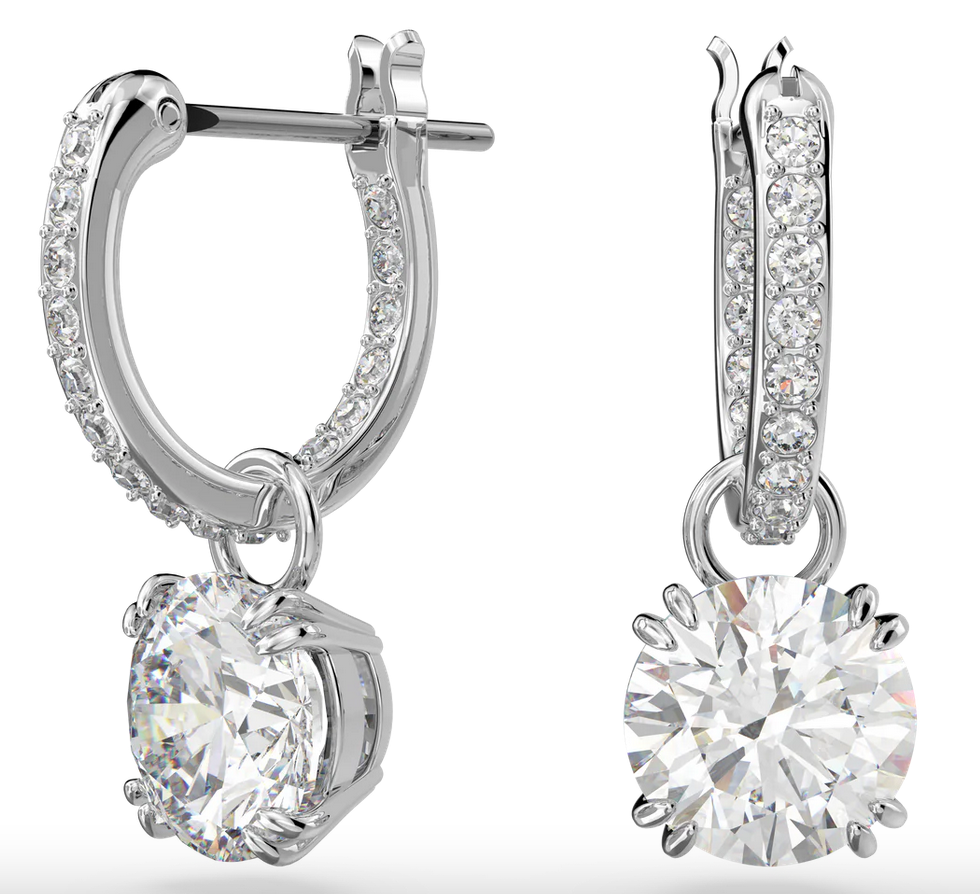 Constella Drop Hoop Earrings Swarovski 5649007