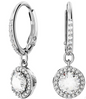 Constella Drop Hoop Earrings Swarovski 5689682