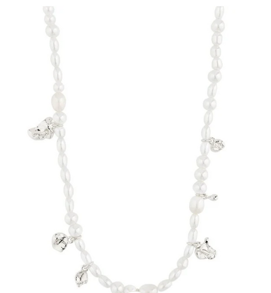 Intent Pearl Charm Necklace