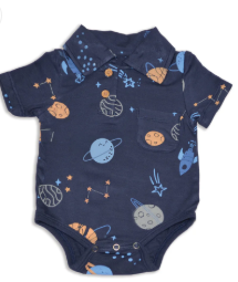 Bamboo Polo Short Sleeve Onesie