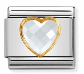 Nomination Italy Composable Links Hearts/Love