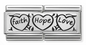 Nomination Italy Composable Links Hearts/Love