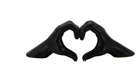 Hand Heart Black