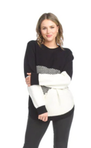 Colour Block Knit Sweater ST15271