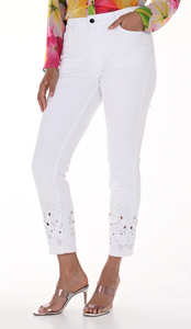 Woven White Pants 246212U