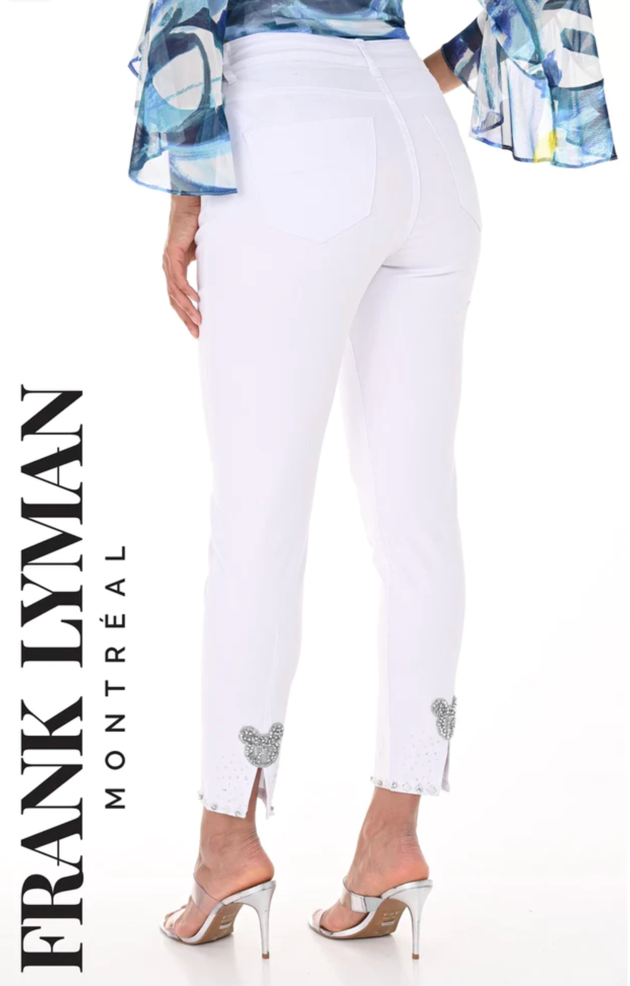 Woven White Pants 246249U