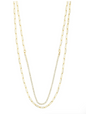 ROWAN recycled necklace 2-in-1 GOLD