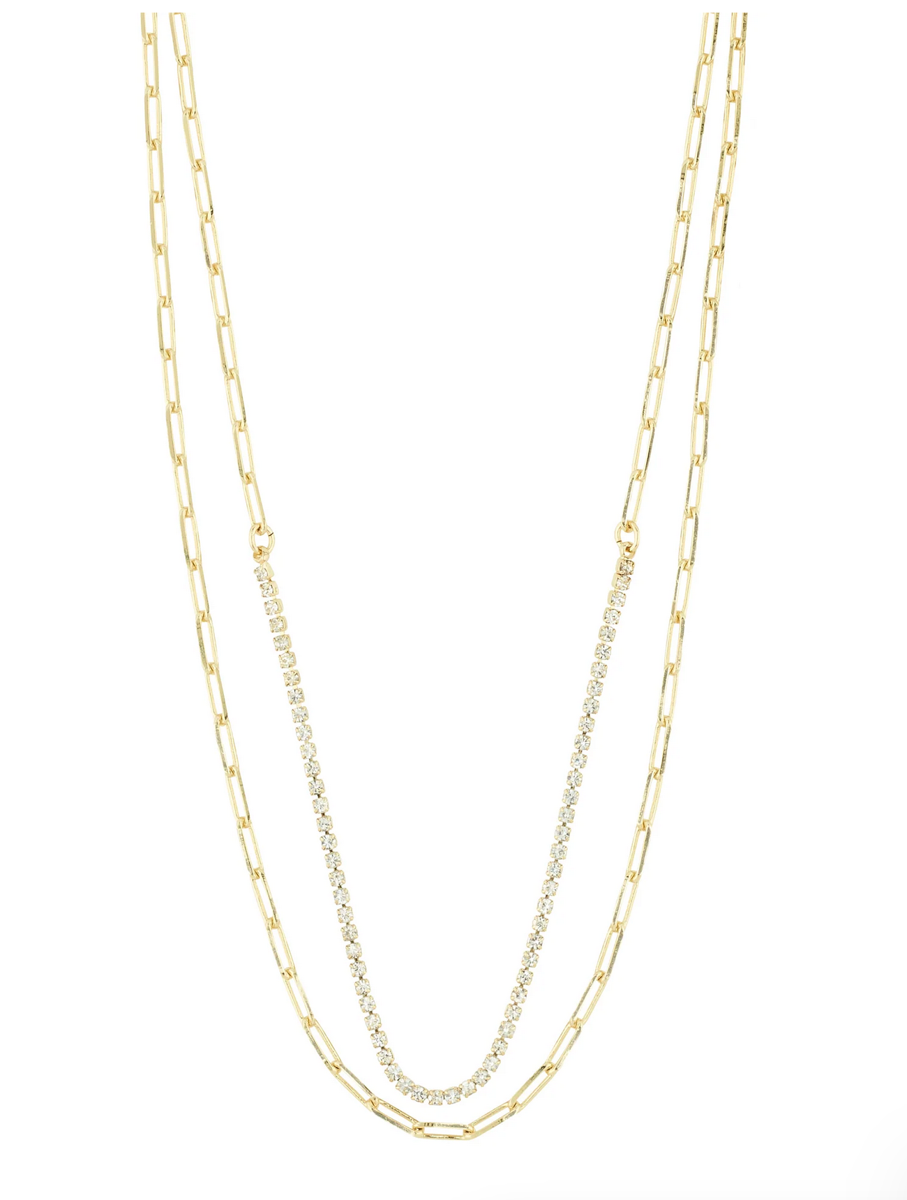 ROWAN recycled necklace 2-in-1 GOLD