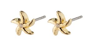 OAKLEY recycled starfish earrings GOLD