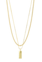 STAR recycled necklace, 2-in-1 set GOLD