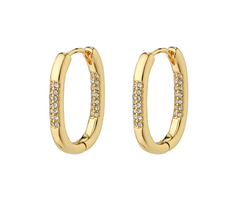 STAR recycled hoops GOLD
