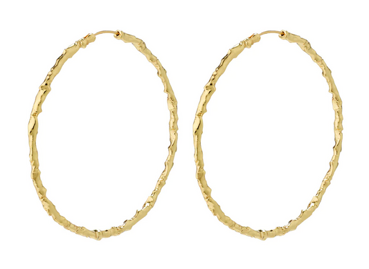 SUN recycled mega hoops GOLD