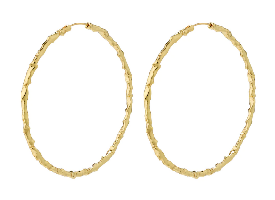 SUN recycled mega hoops GOLD