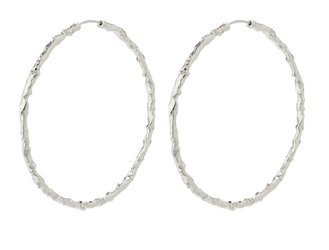 SUN recycled mega hoops SILVER